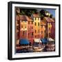 Portofino Waterfront-Michael O'Toole-Framed Art Print