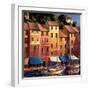 Portofino Waterfront-Michael O'Toole-Framed Art Print