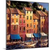 Portofino Waterfront-Michael O'Toole-Mounted Art Print