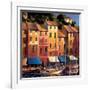 Portofino Waterfront-Michael O'Toole-Framed Art Print