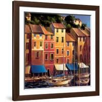 Portofino Waterfront-Michael O'Toole-Framed Art Print