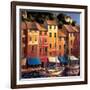 Portofino Waterfront-Michael O'Toole-Framed Art Print