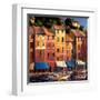 Portofino Waterfront-Michael O'Toole-Framed Art Print