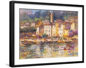 Portofino-Luigi Florio-Framed Art Print