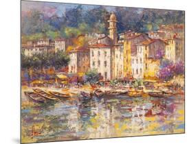 Portofino-Luigi Florio-Mounted Art Print