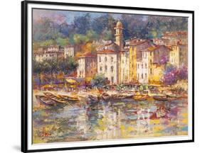 Portofino-Luigi Florio-Framed Art Print