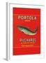 Portola Brand Pilchards-null-Framed Art Print