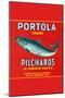 Portola Brand Pilchards-null-Mounted Art Print