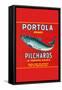 Portola Brand Pilchards-null-Framed Stretched Canvas