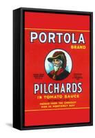 Portola Brand Pilchards-null-Framed Stretched Canvas