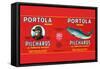 Portola Pilchards-null-Framed Stretched Canvas