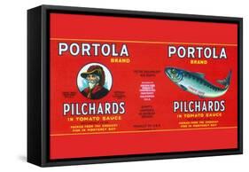 Portola Pilchards-null-Framed Stretched Canvas