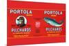 Portola Pilchards-null-Mounted Premium Giclee Print