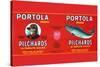 Portola Pilchards-null-Stretched Canvas