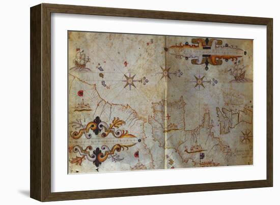 Portolan Atlas of the Mediterranean-Augustin Roussin-Framed Giclee Print