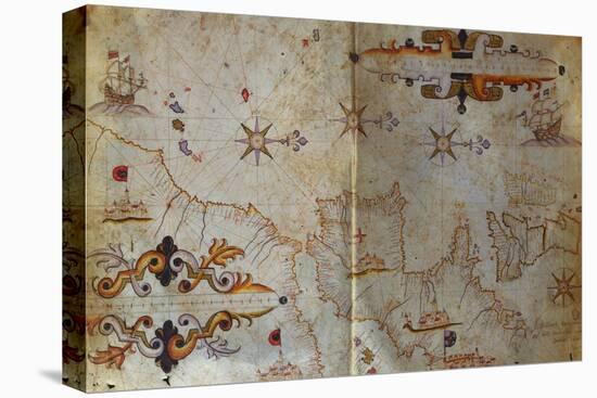 Portolan Atlas of the Mediterranean-Augustin Roussin-Stretched Canvas