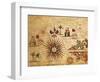 Portolan Chart Depicting Tripolitania, Africa and Wind Rose, 1631-Francesco Paolo Michetti-Framed Giclee Print