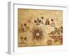 Portolan Chart Depicting Tripolitania, Africa and Wind Rose, 1631-Francesco Paolo Michetti-Framed Giclee Print