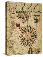 Portolan Chart, Map of Cairo, Egypt-null-Stretched Canvas