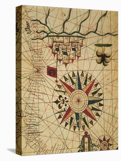 Portolan Chart, Map of Cairo, Egypt-null-Stretched Canvas