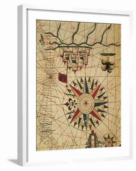 Portolan Chart, Map of Cairo, Egypt-null-Framed Giclee Print
