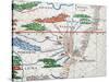 Portolan, Detail of South America, Atlantic Coast, 1587-Joan Martines-Stretched Canvas