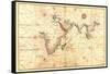 Portolan Map of Africa, the Indian Ocean and the Indian Subcontinent-Battista Agnese-Framed Stretched Canvas