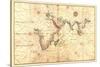 Portolan Map of Africa, the Indian Ocean and the Indian Subcontinent-Battista Agnese-Stretched Canvas