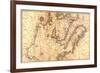 Portolan Map of Italy, Sicily, North Africa and the Mediterranean-Battista Agnese-Framed Premium Giclee Print