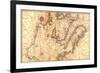 Portolan Map of Italy, Sicily, North Africa and the Mediterranean-Battista Agnese-Framed Premium Giclee Print