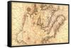 Portolan Map of Italy, Sicily, North Africa and the Mediterranean-Battista Agnese-Framed Stretched Canvas