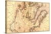 Portolan Map of Italy, Sicily, North Africa and the Mediterranean-Battista Agnese-Stretched Canvas