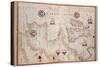 Portolan Map of Spain, England, Ireland and France-Joan Oliva-Stretched Canvas