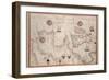 Portolan Map of Spain, England, Ireland and France-Joan Oliva-Framed Art Print