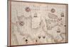 Portolan Map of Spain, England, Ireland and France-Joan Oliva-Mounted Art Print