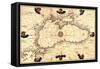 Portolan or Navigational Map of the Black Sea Showing Anthropomorphic Winds-Battista Agnese-Framed Stretched Canvas