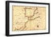 Portolan or Navigational Map of the Spain, Gibraltar and North Africa-Battista Agnese-Framed Art Print