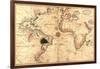 Portolan World Map-Joan Oliva-Framed Art Print