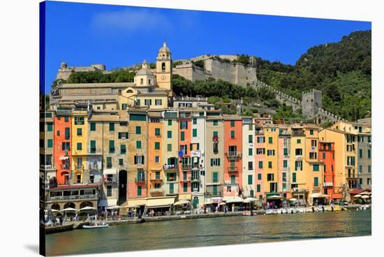 Portovenere, Italian Riviera, UNESCO World Heritage Site, Liguria, Italy, Europe-Hans-Peter Merten-Stretched Canvas