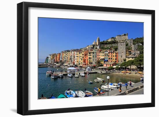 Portovenere, Italian Riviera, UNESCO World Heritage Site, Liguria, Italy, Europe-Hans-Peter Merten-Framed Photographic Print