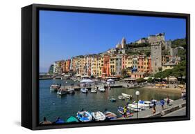 Portovenere, Italian Riviera, UNESCO World Heritage Site, Liguria, Italy, Europe-Hans-Peter Merten-Framed Stretched Canvas