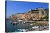 Portovenere, Italian Riviera, UNESCO World Heritage Site, Liguria, Italy, Europe-Hans-Peter Merten-Stretched Canvas