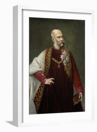 Portraet Kaiser Franz Joseph, 1880-Johann Herrman-Framed Giclee Print