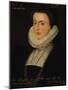 Portrait an Anne Blythe (1536-1615), Wife of Peter Osborn, Bust-Length, in a Black Dress with a Ruf-English School-Mounted Giclee Print
