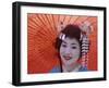 Portrait, Apprentice Geisha (Maiko), Woman Dressed in Traditional Costume, Japan-null-Framed Premium Photographic Print