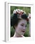 Portrait, Apprentice Geisha (Maiko), Woman Dressed in Traditional Costume, Japan-null-Framed Photographic Print