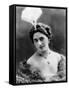 Portrait around, 1900 of the famous Dutch dancer MATA HARI, in a white dress (b/w photo)-null-Framed Stretched Canvas