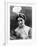 Portrait around, 1900 of the famous Dutch dancer MATA HARI, in a white dress (b/w photo)-null-Framed Photo