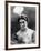 Portrait around, 1900 of the famous Dutch dancer MATA HARI, in a white dress (b/w photo)-null-Framed Photo