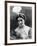 Portrait around, 1900 of the famous Dutch dancer MATA HARI, in a white dress (b/w photo)-null-Framed Photo